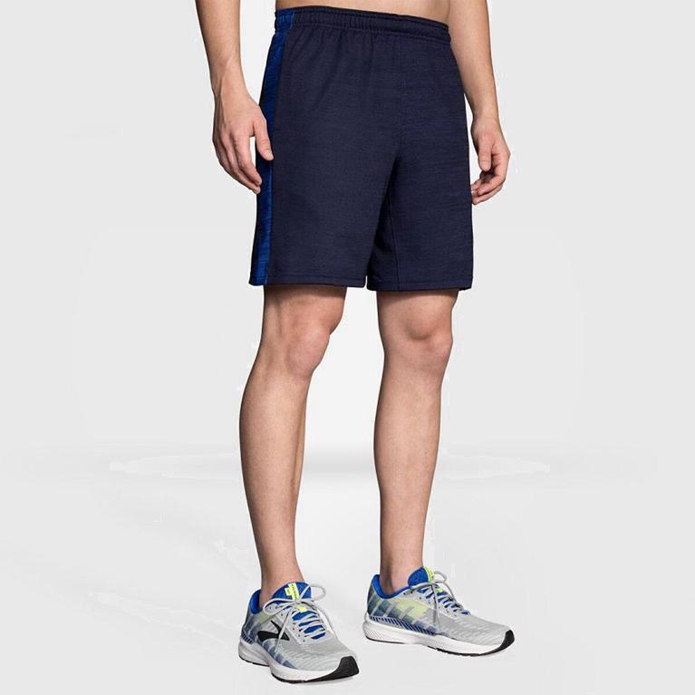 Brooks Rep 8 Hardloopshorts voor Heren Grijs (REUTH-9132)